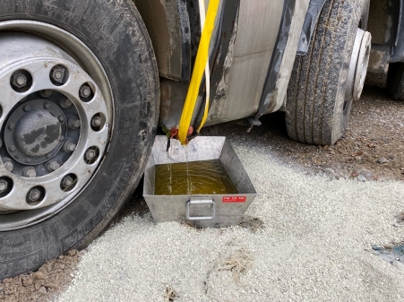 Bild vom beschädigten Tank